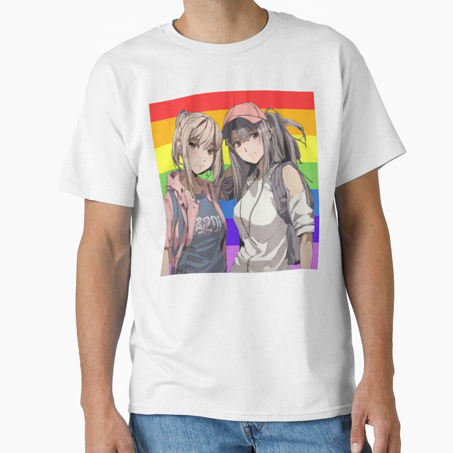 Anime Girls LGBT Pride Illustration – Rainbow Aesthetic by MarkLines