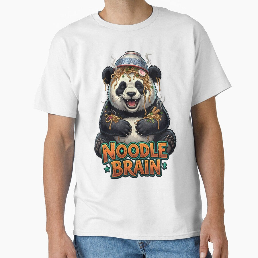 Funny Noodle Brain Panda - Kawaii Ramen Lover Chaotic Aesthetic by The Grumpy Pet Club
