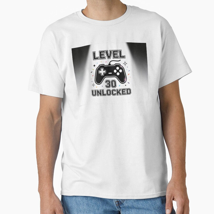 Level 30 Unlocked – Gamer Birthday Design by DesignPro4y