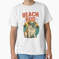 Beach Bod Bulldog Sunglasses Retro Tropical Vibes by Adrian Kane