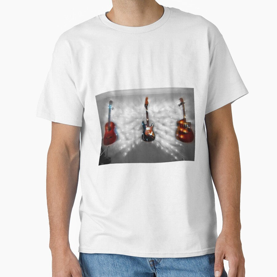 Christmas Guitars Greeting Card by AntSmith