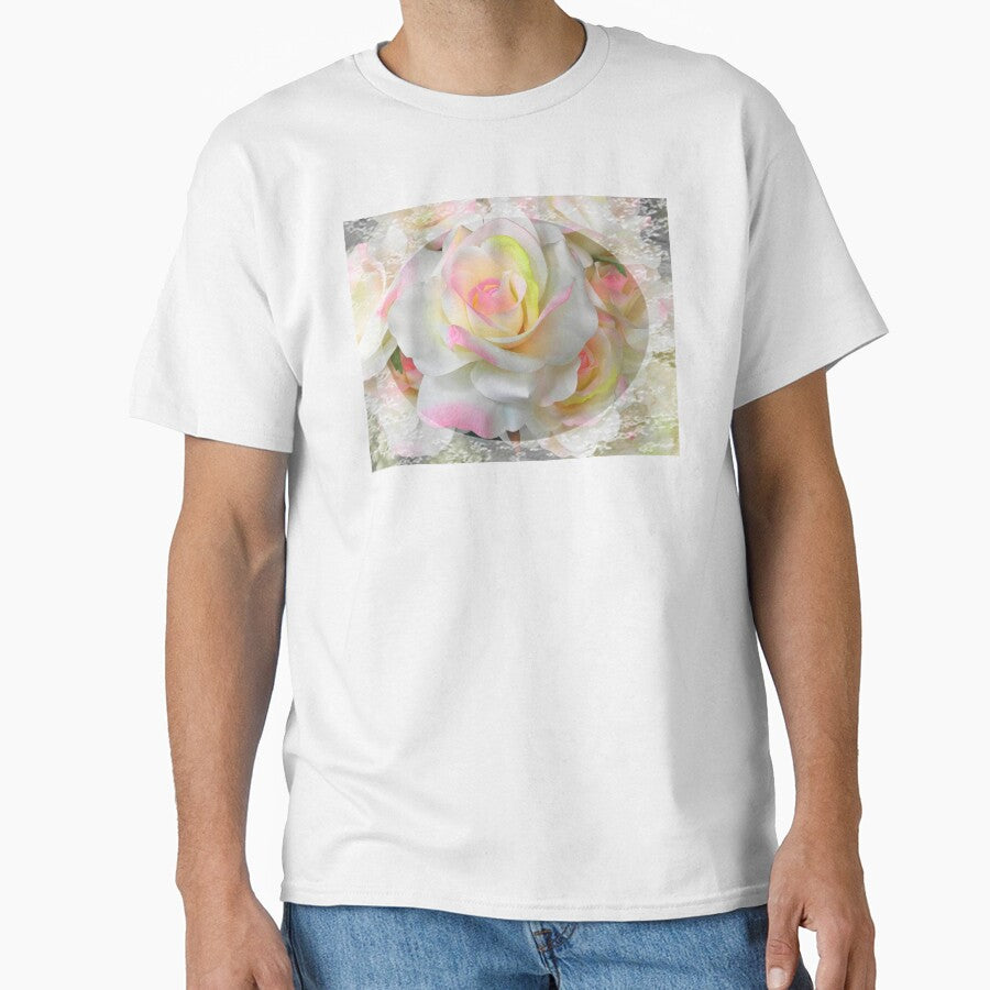 Romantic Pink Rose with lace by Iritof by iritof