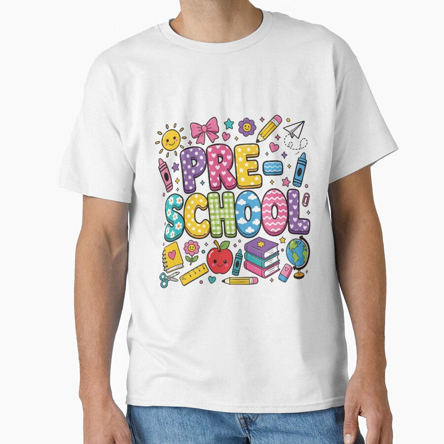 pre-school, Back to school, teacher shirt by BlueDiamond-19