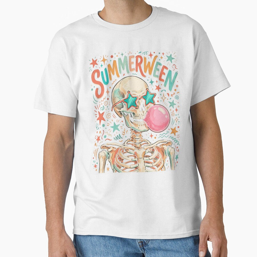 Spooky Cute Summer Skeleton Sunglasses Beach Sunset Design by NADIASHOP86
