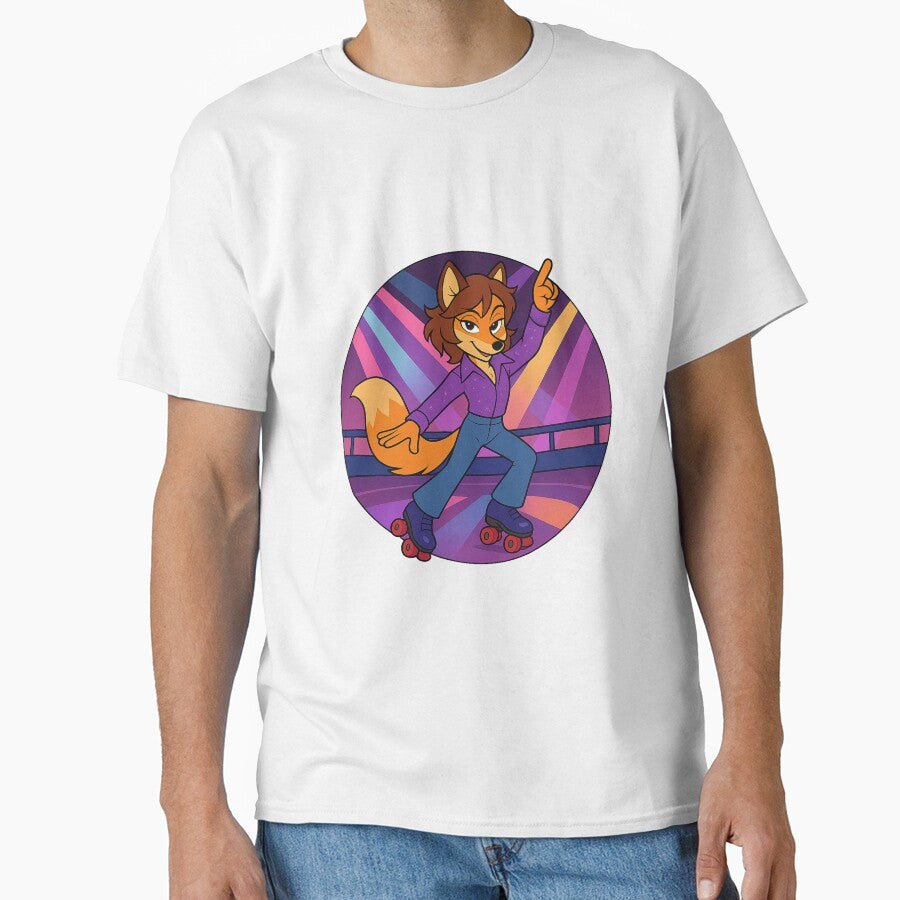 Disco Fox on Roller Skates – Funky Furry Vibes by CaliLuminos