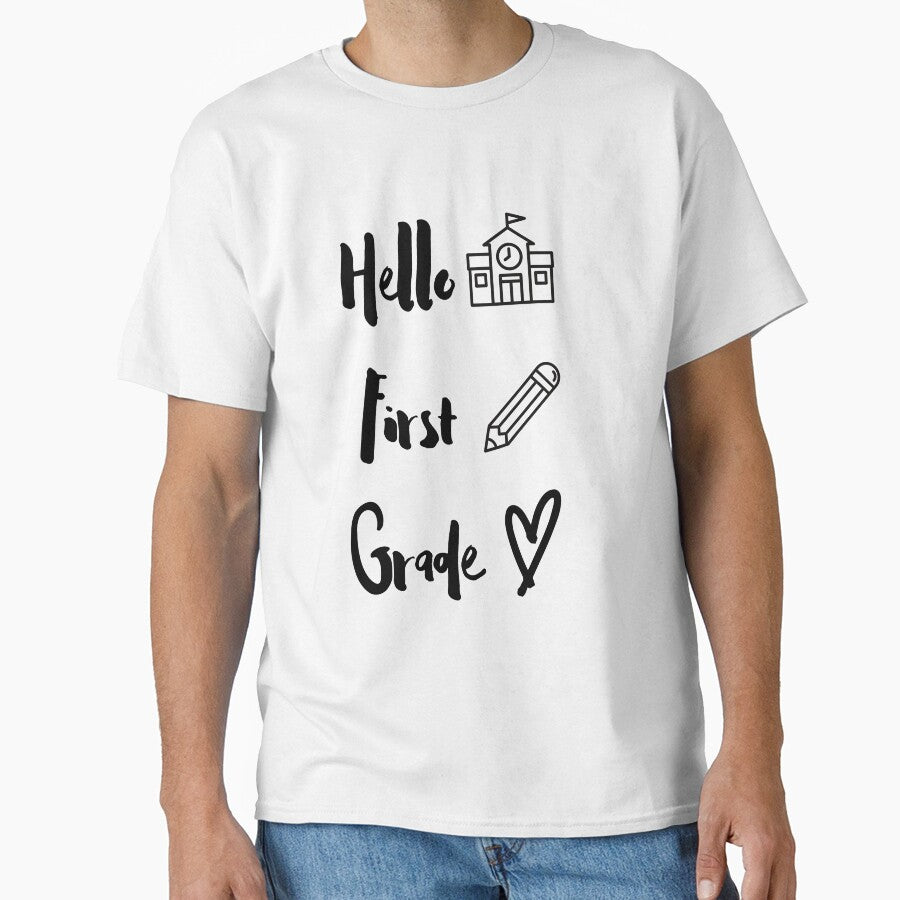 Hello first grade shirt by ghadirjo
