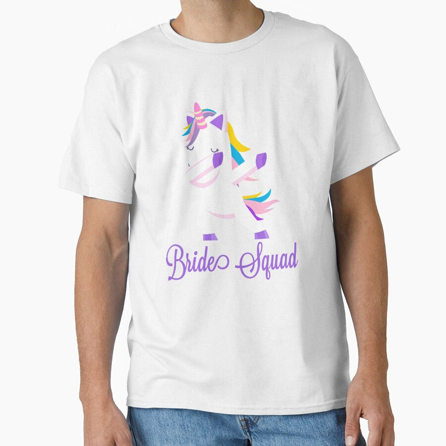 Bride Squad: Purple Dancing Unicorn Bridal Gift Bachelorette Party by Jelisandie