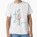 Bride Squad Fabulous Pink Flamingo Bridal Shower Wedding Party Cute Outfit by FunnySunny T-Shirts
