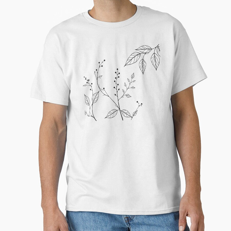 Minimalist Branch with Leaves by Pitujuck Kachanond