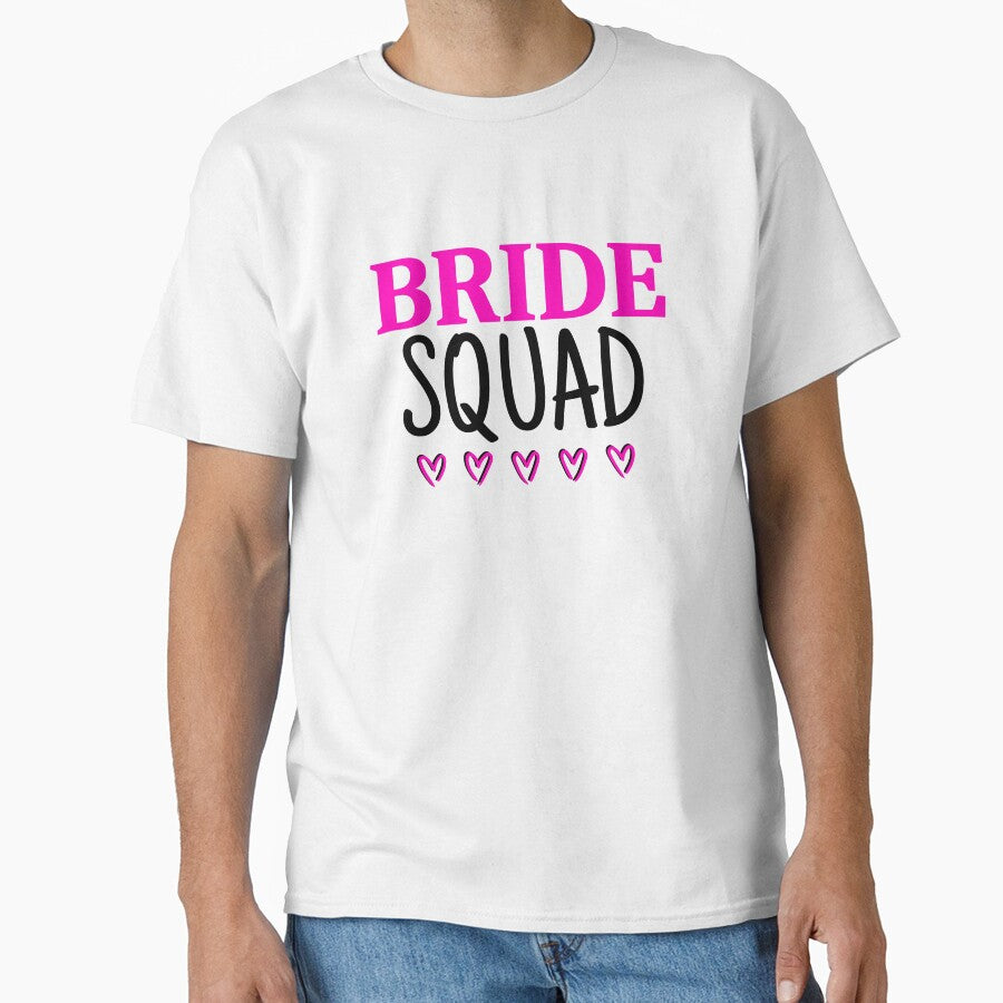 Bride Squad pink Hen Bridal Bachelorette by MoonMonkeyNbear