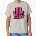No Love Club – Anti Valentines Glitch Text Design | Anti Romance Statement by R3X