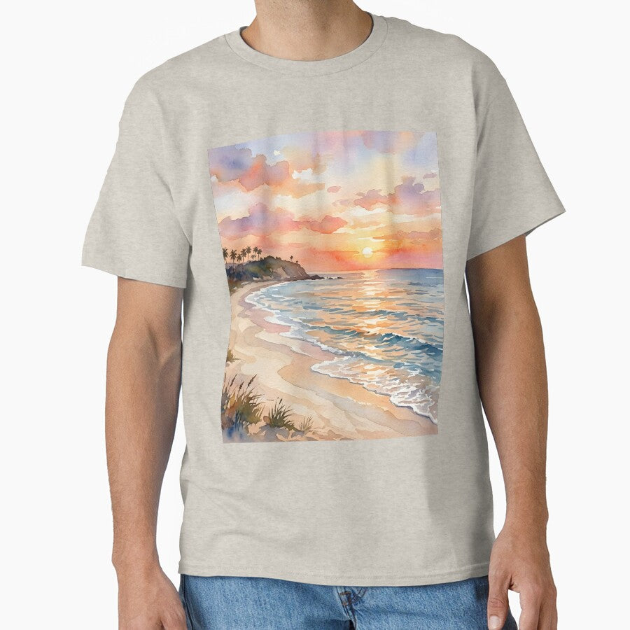 Watercolor Sunset Cove: A Summer Vacation Journey by VibranPalette