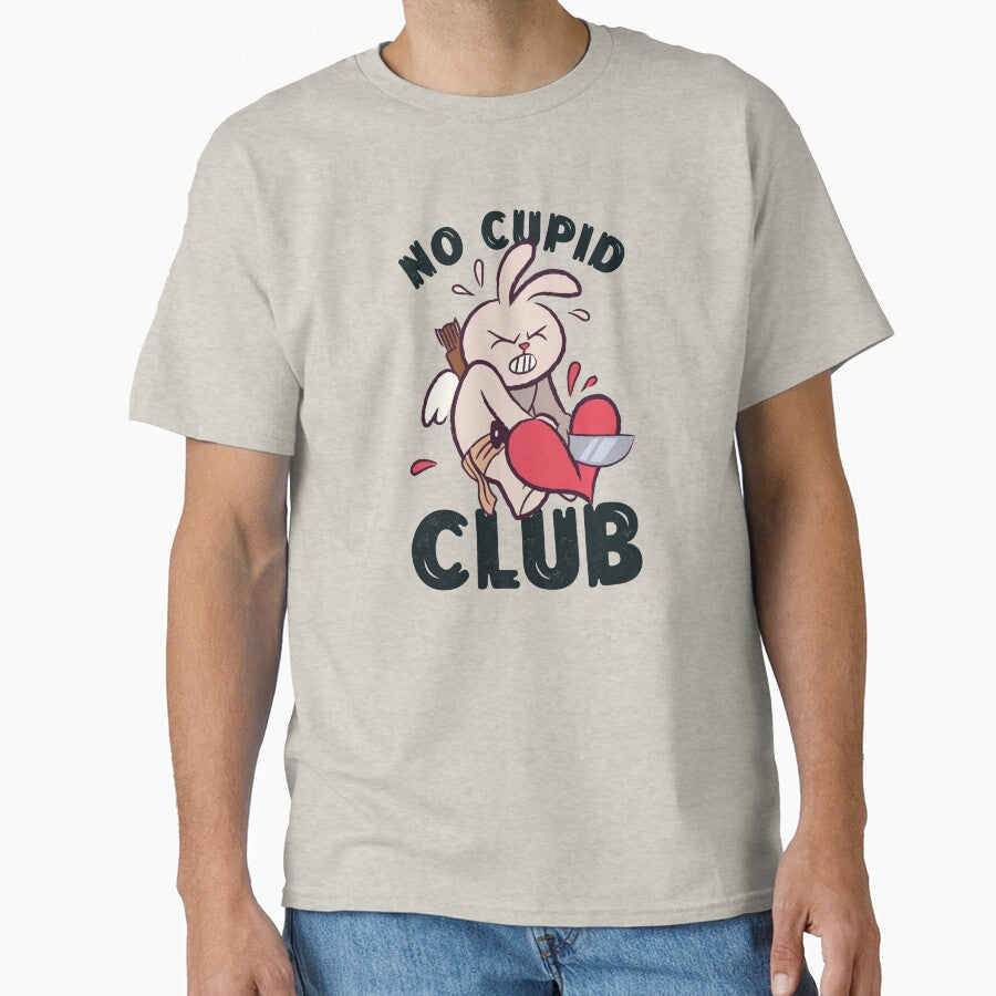 No Cupid Club Anti-Valentine's Rebel Bunny by ElLocoMus