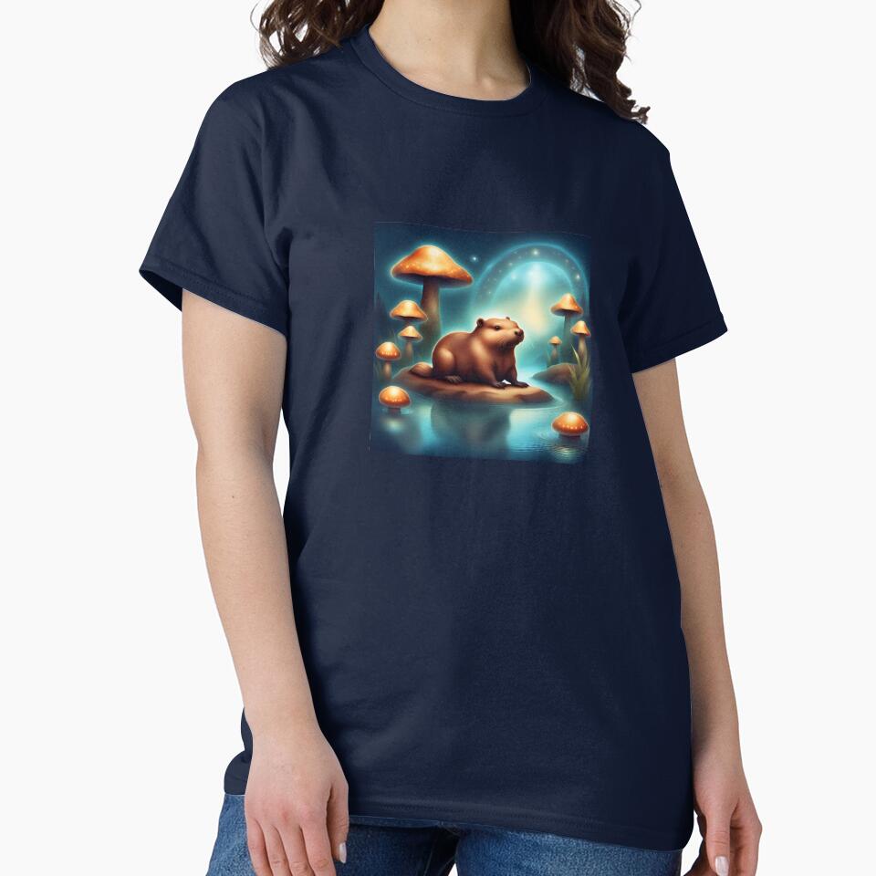Aquarius zodiac sign with mushrooms by denydesigns