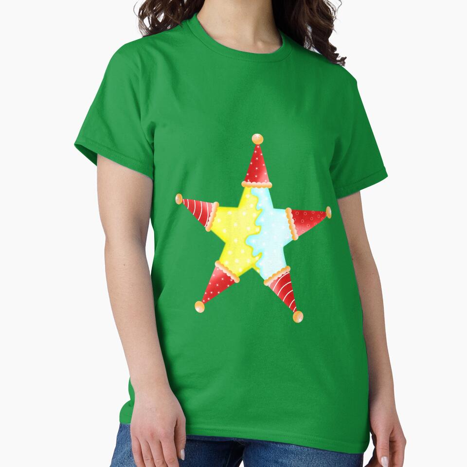 Cute magic star with santa hat. by Onanong2531