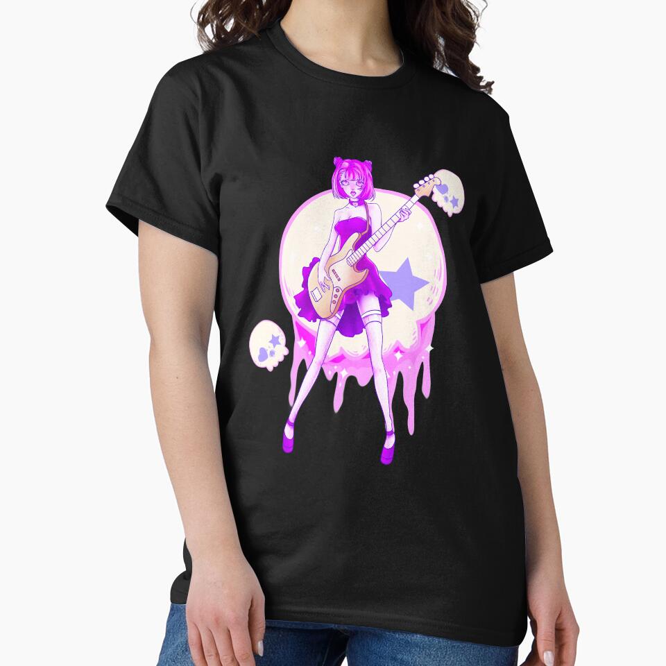 Japanese Anime Girl Creepy Cute Pastel Goth Pink Aesthetic by SqualeForce