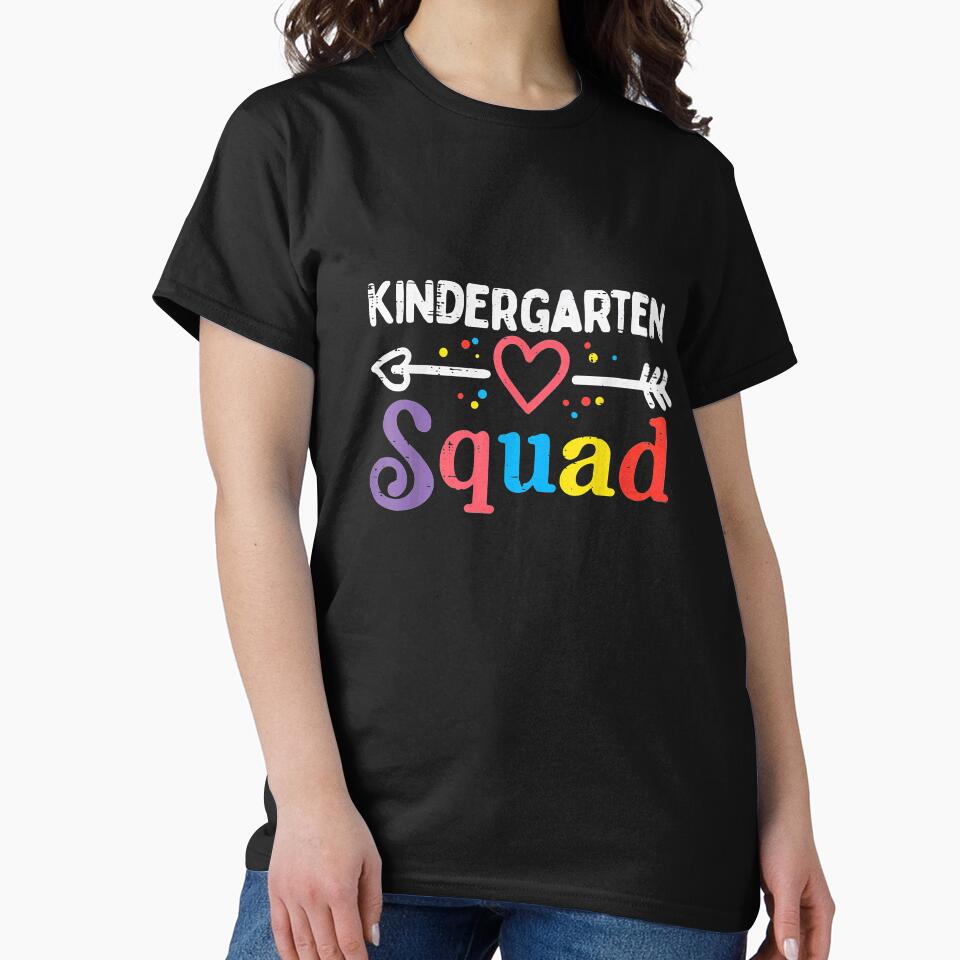 Kindergarten Squad Kinder Back To School Boys Girl Teacher by TanyahLes