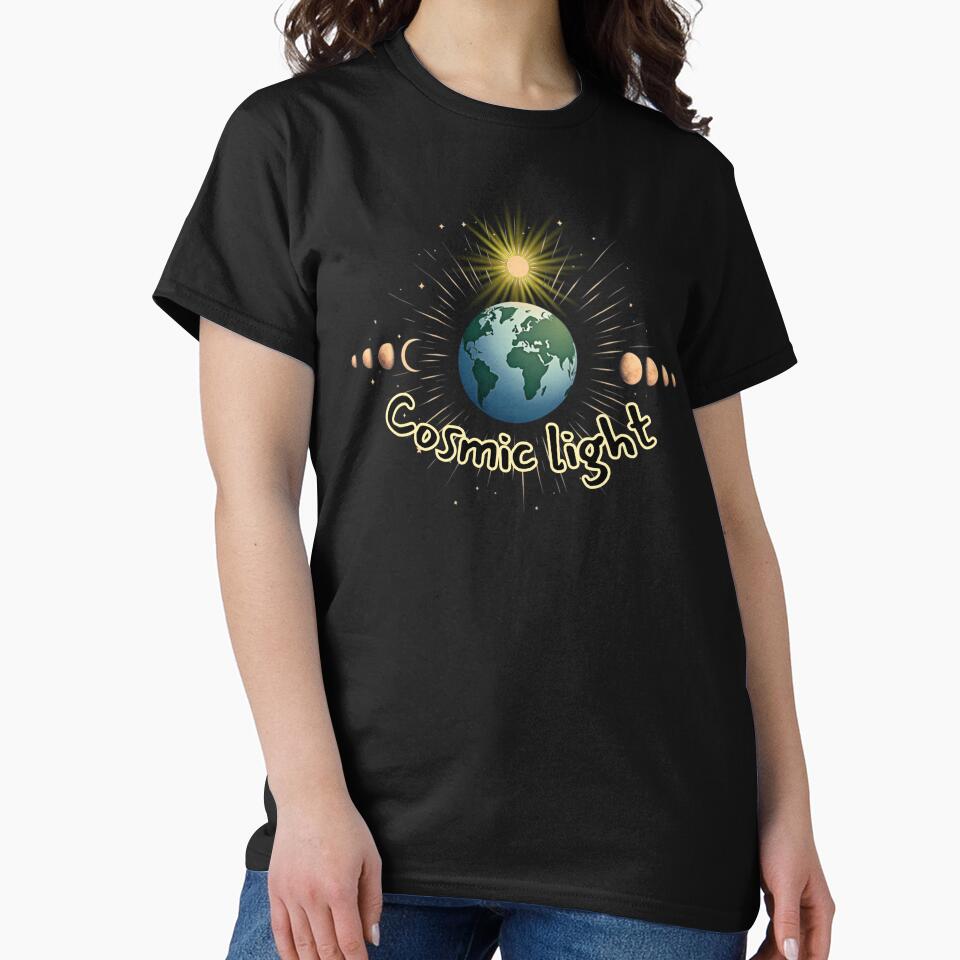 Cosmic Light: Earth & Moon Phases by PriyaMagic