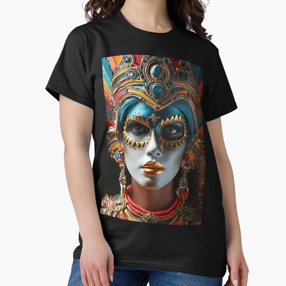 Lizzie in Mardi Gras Mask by OccultDreams