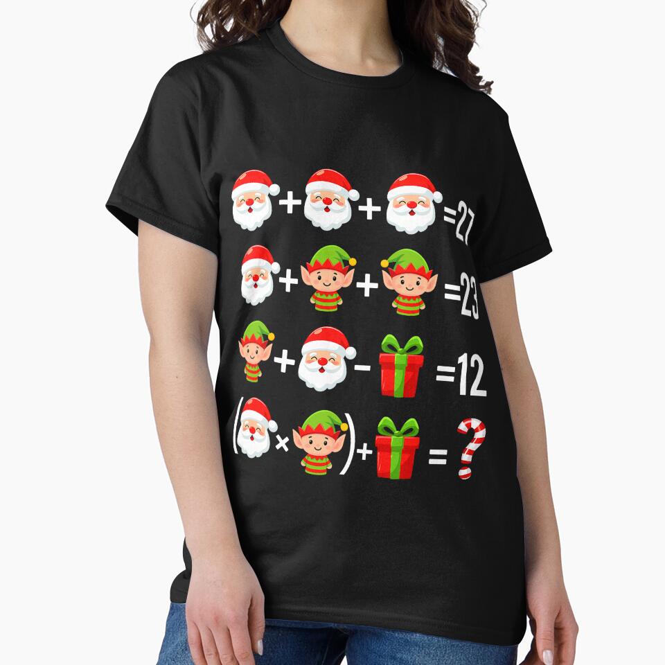 Cute Santa Math Puzzle Winter Holiday by ajifujpost