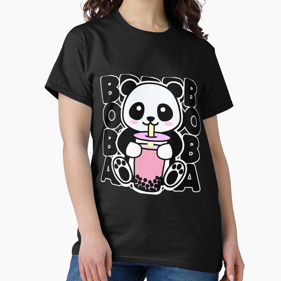 Kawaii Boba Tea Cute Anime Panda by BundlerVq