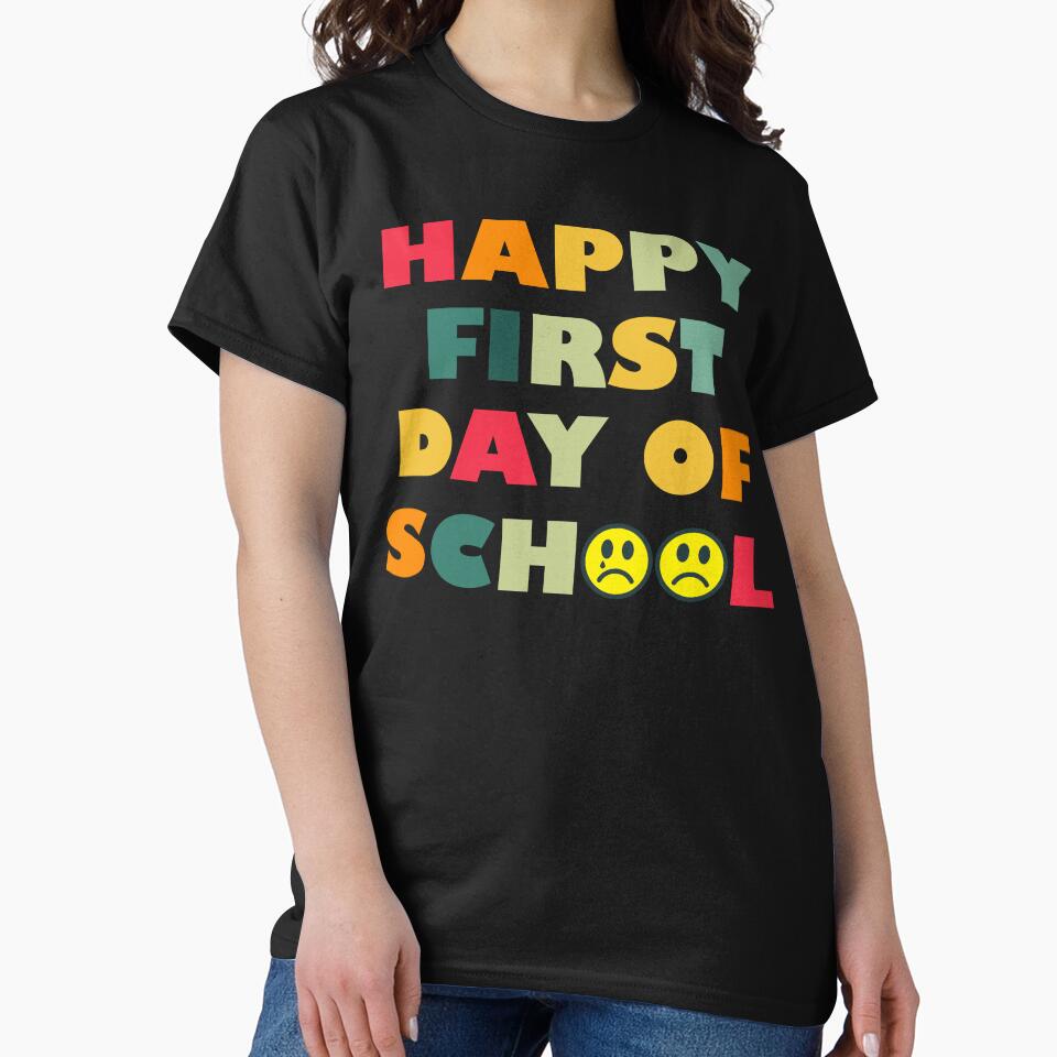 funny happy first day of school by Lily Art