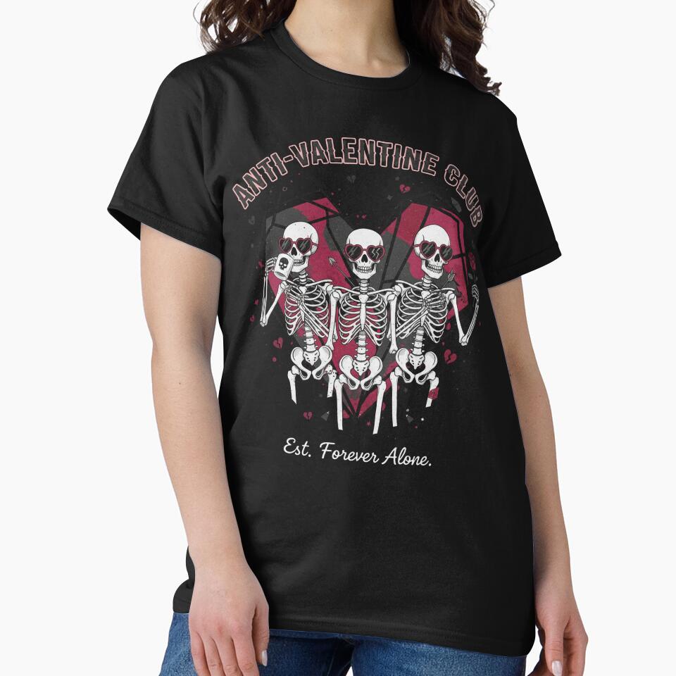 Skeleton Club Anti Valentine -Forever alone by IrinaVeradeLeal