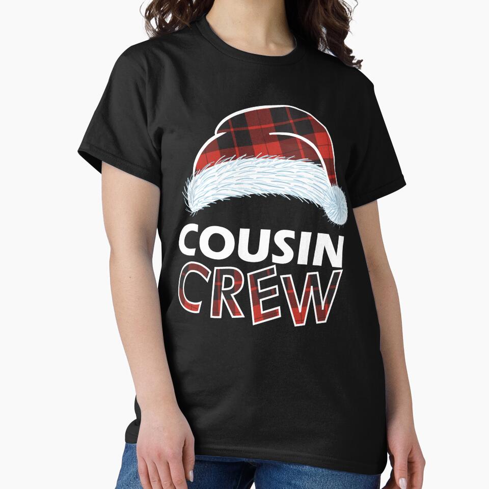 Cousin Crew Christmas Squad Santa 2022 Xmas Pajama Boys Girl T-Shirt by Bayexpress