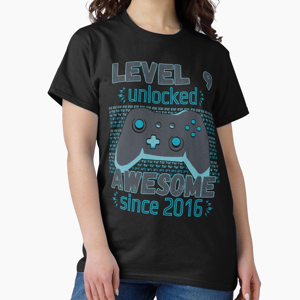 9th Birthday Boy Level 9 Gamer 9 Year Video Game Party by Dreams  come true