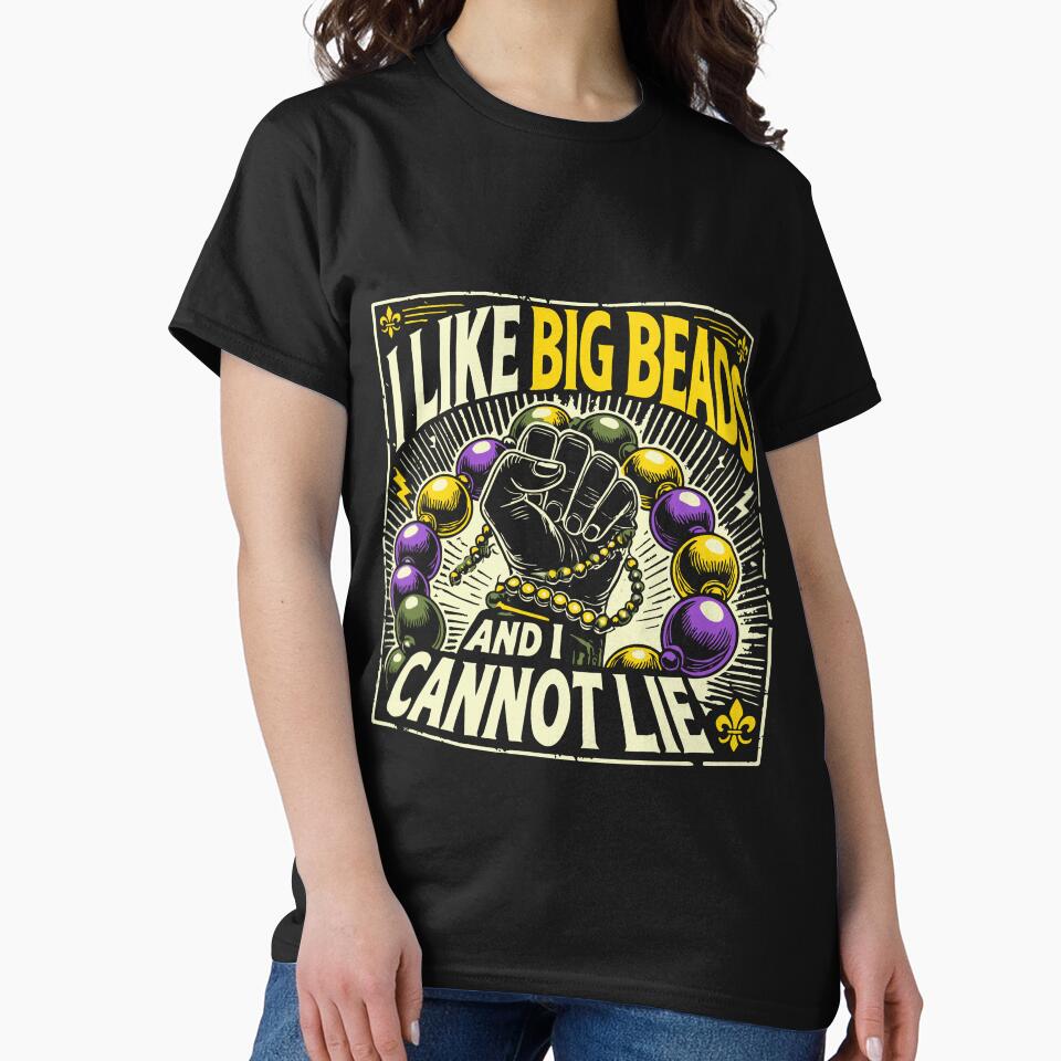 Mardi Gras I Like Big Beads Fun Celebration by LuminOrb