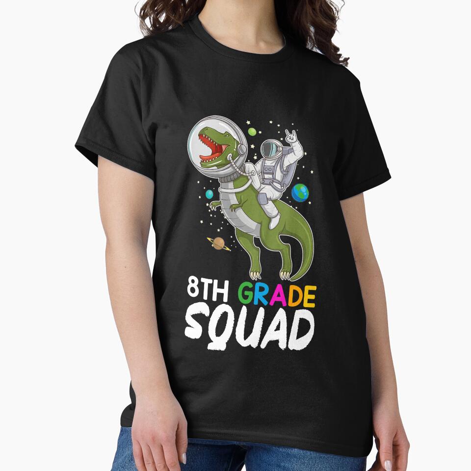 8th Squad Astronaut Riding T-Rex Space Teacher by RichardSasha