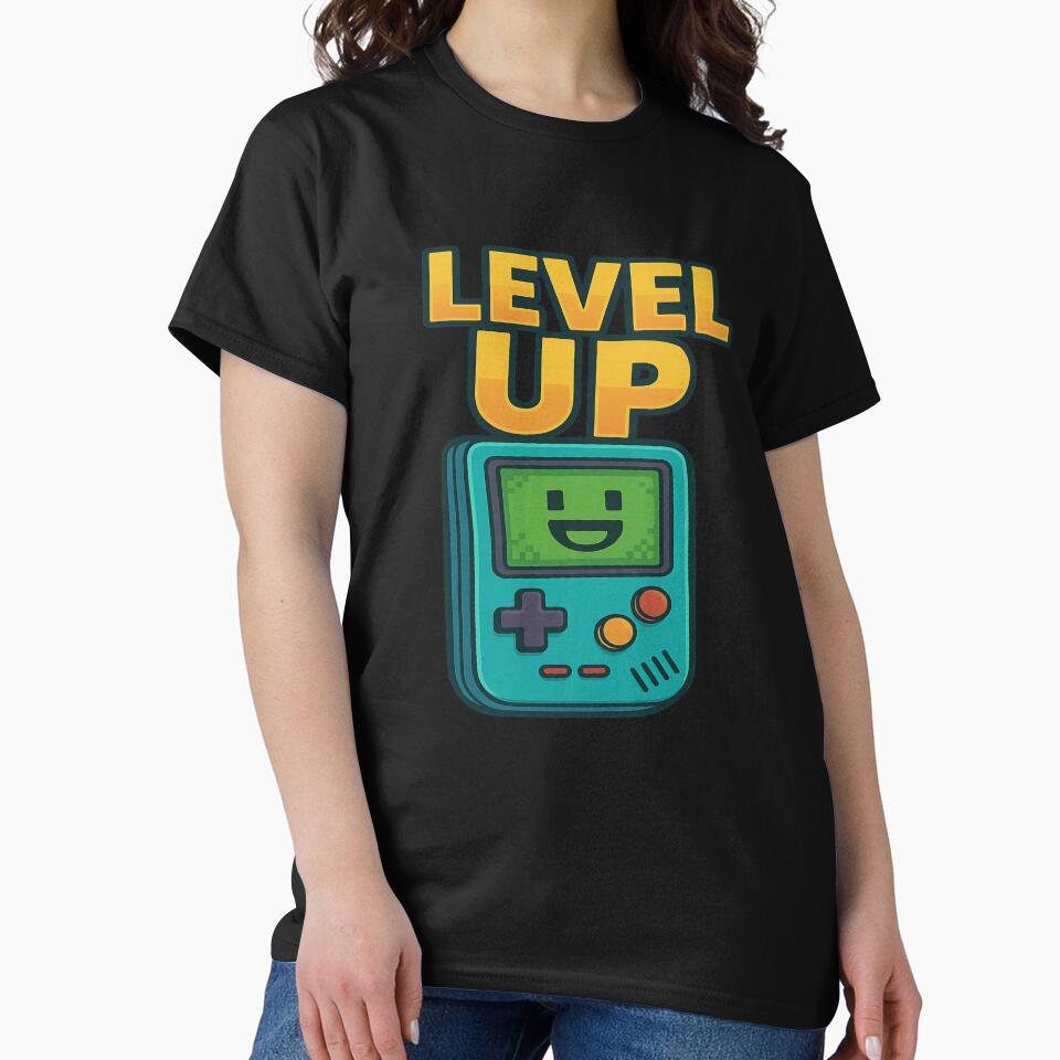 Level Up Retro Handheld Game Design by ArtbyCrystal