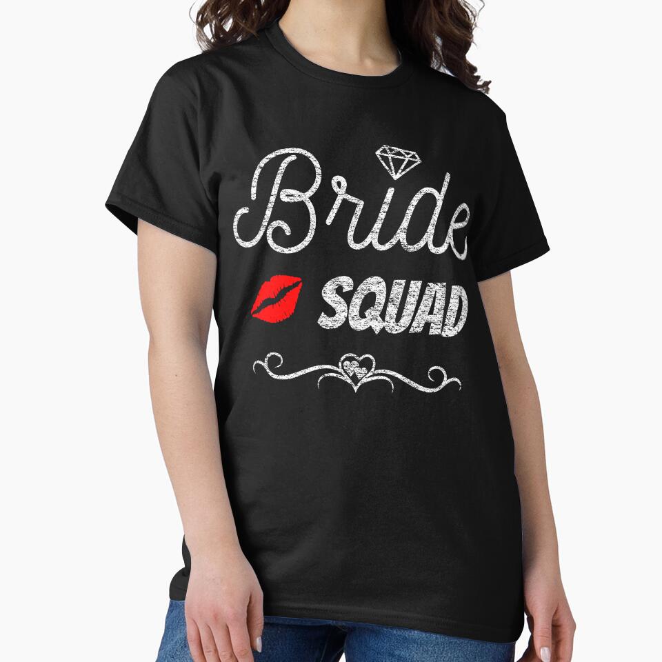 Womens Wedding Gifts for Bridesmaid Best Friends Bride Squad by backham-design
