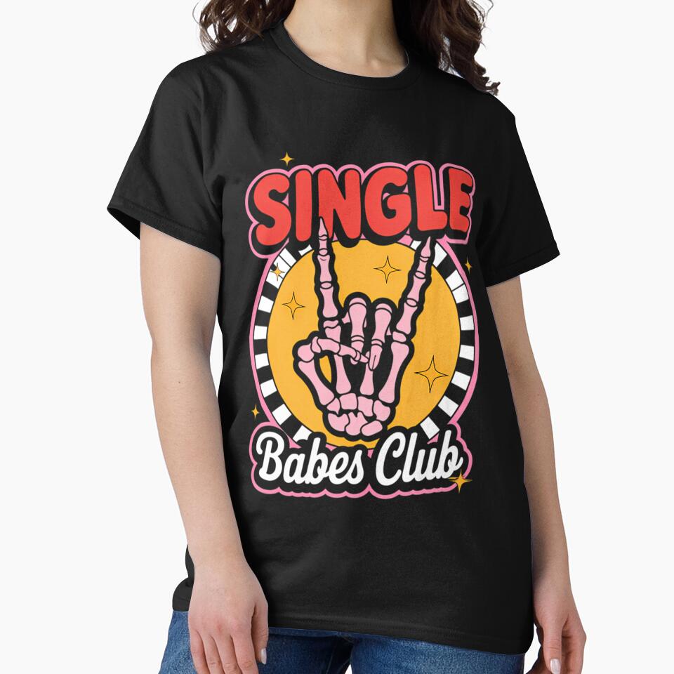 Anti Valentine Single Babes Club Skeleton by vgpjxkskdp93