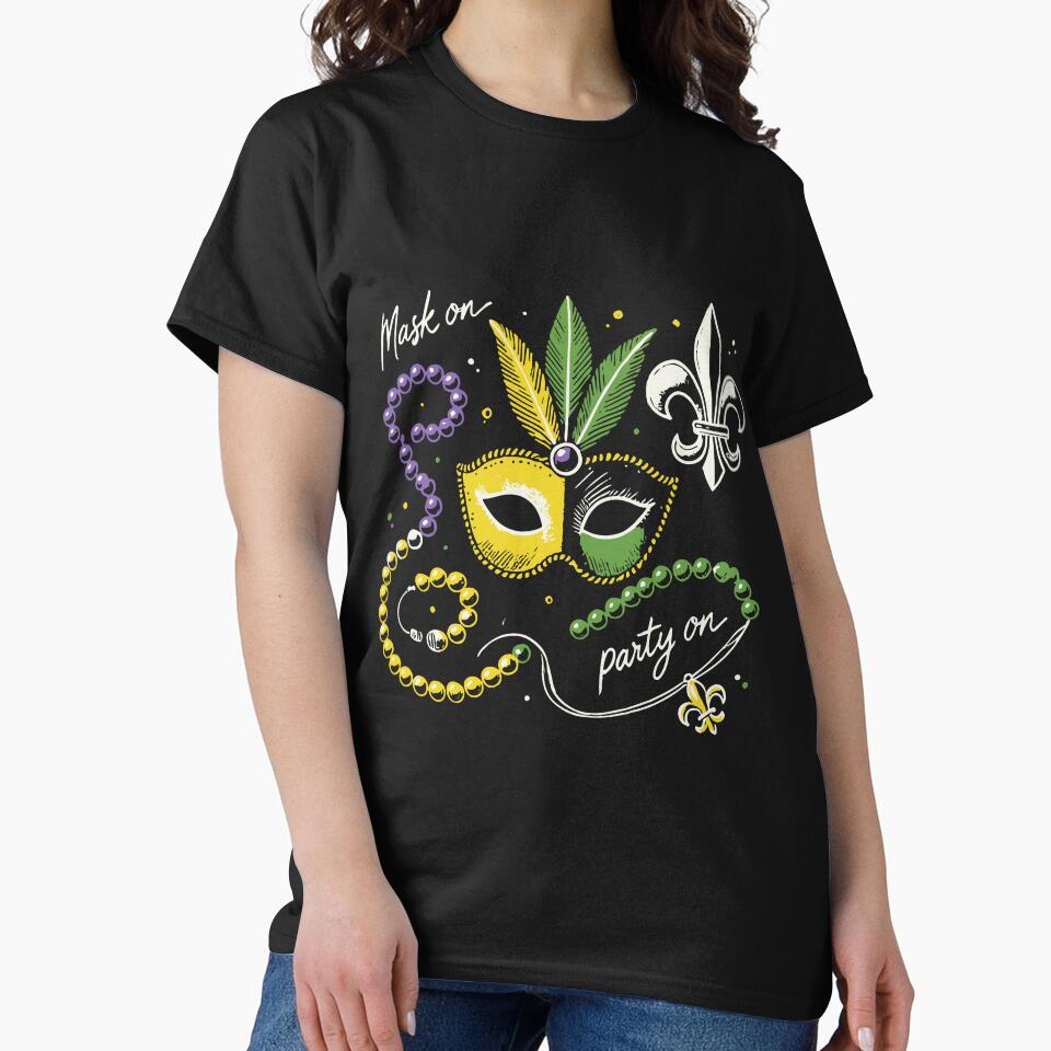 Mardi Gras Mask On Party On Celebration by LuminOrb
