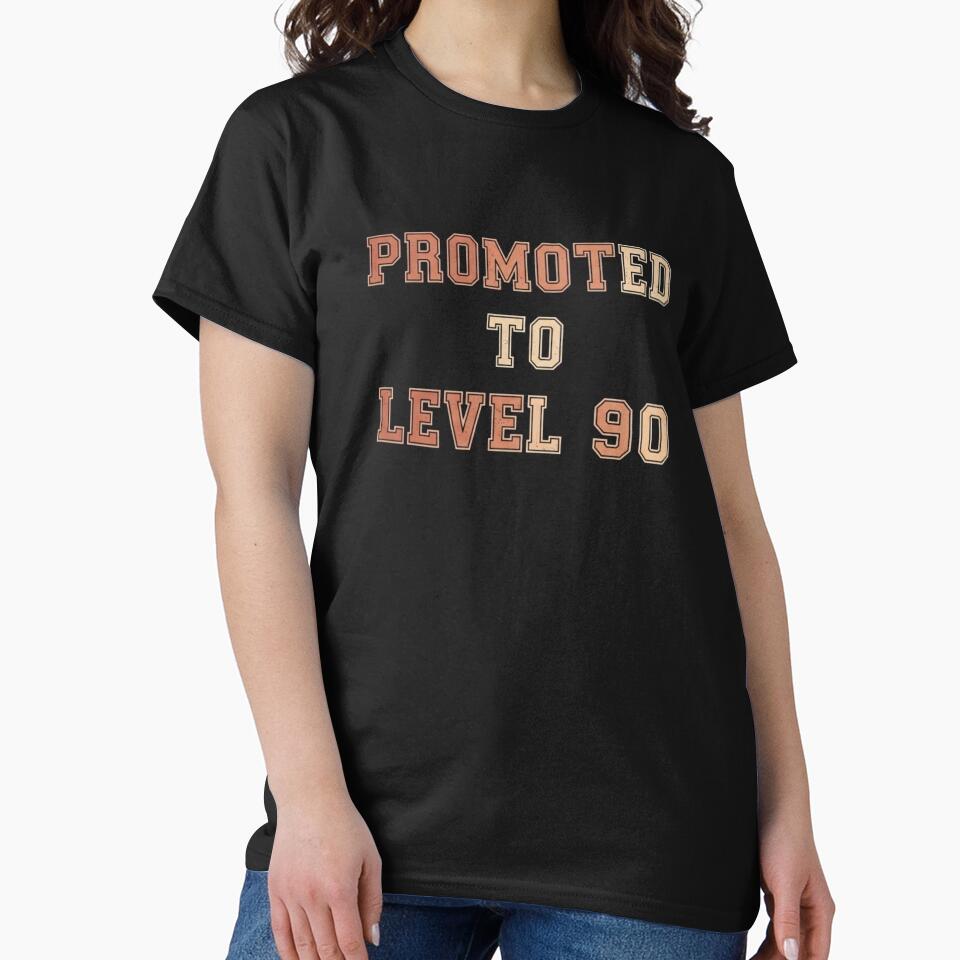 PROMOTED TO LEVEL 90 - Varsity Gamer Vintage Level Up by Dzblack
