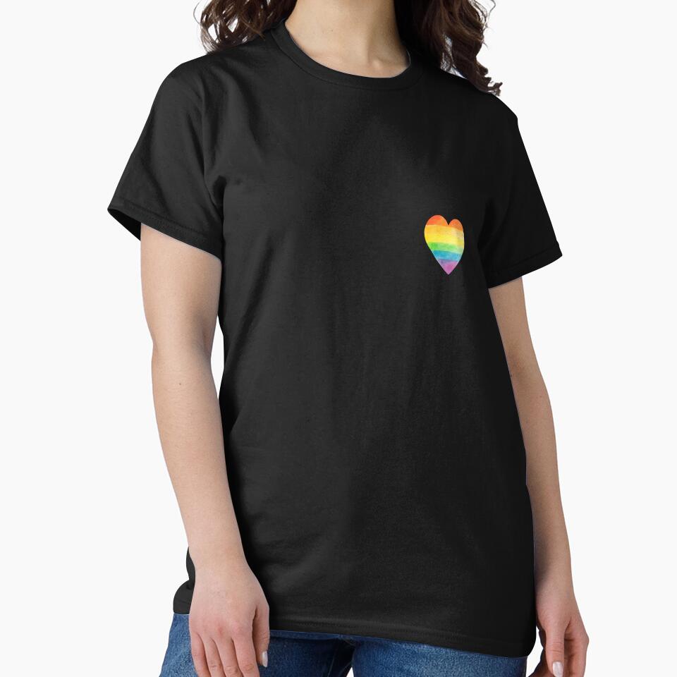 Rainbow Watercolor Heart – LGBTQ+ Pride Symbol by VikArt7