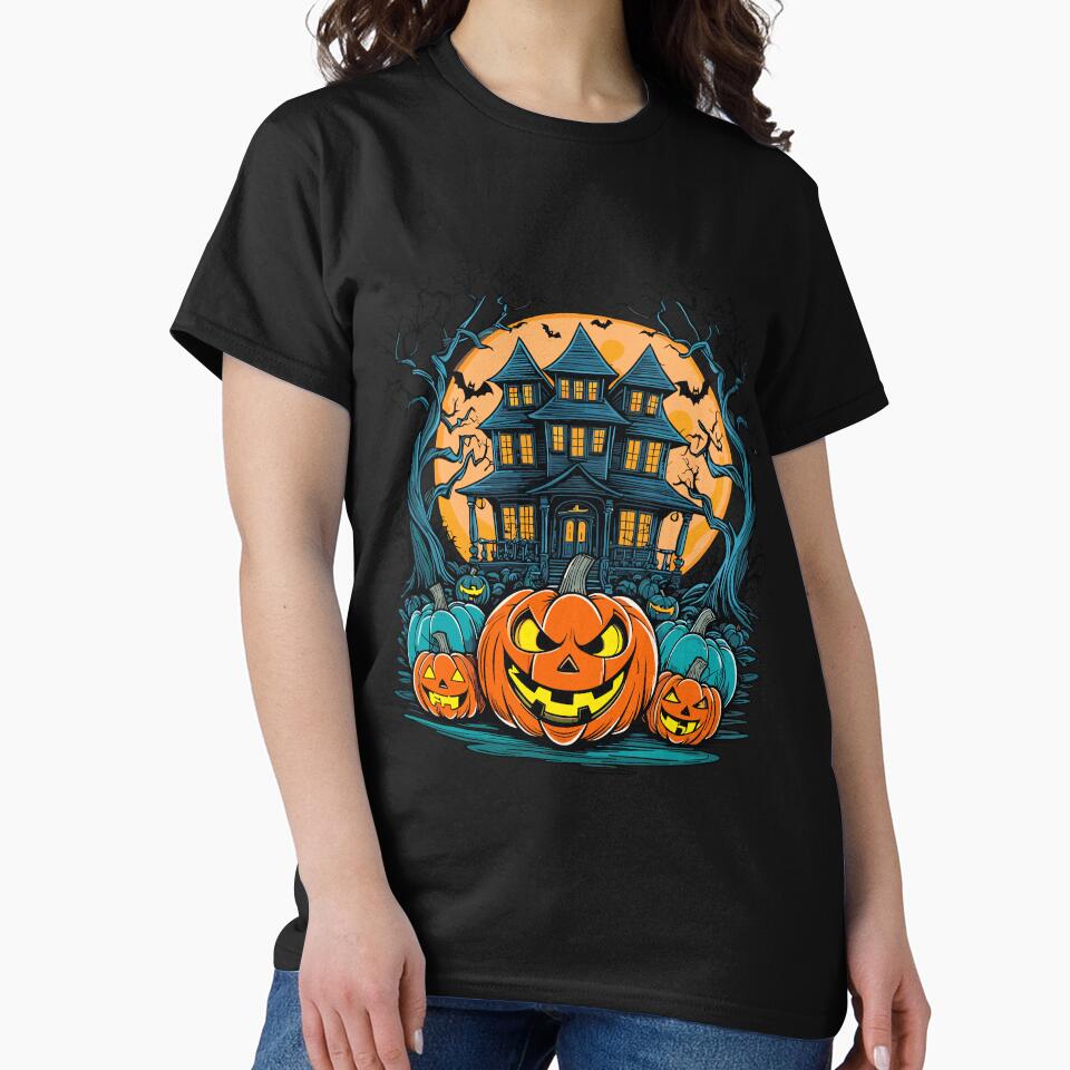 Spooky Haunted House Funny Halloween by LuminOrb