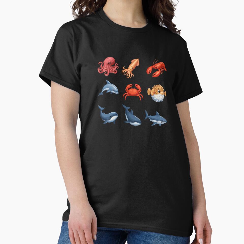Underwater Sea Creatures Marine Life Set by PopStars1993