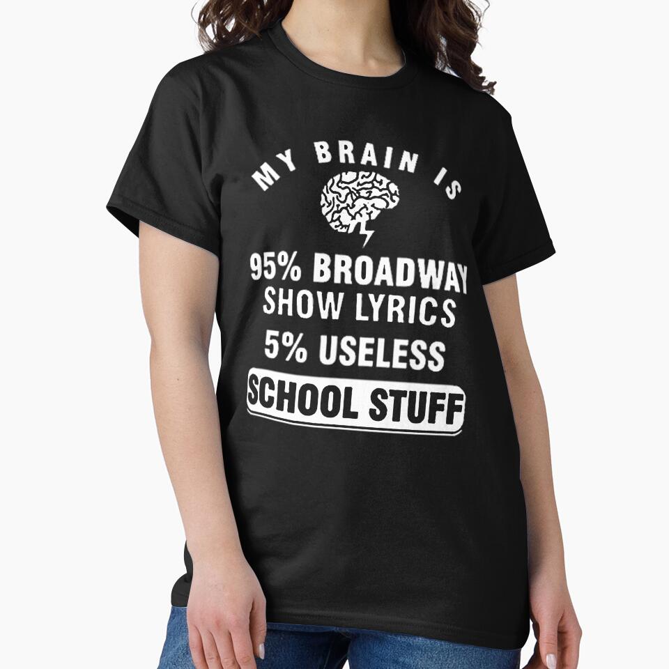 My Brain is 95% Broadway show Lyrics 5% Useless School Stuff by KARDOL
