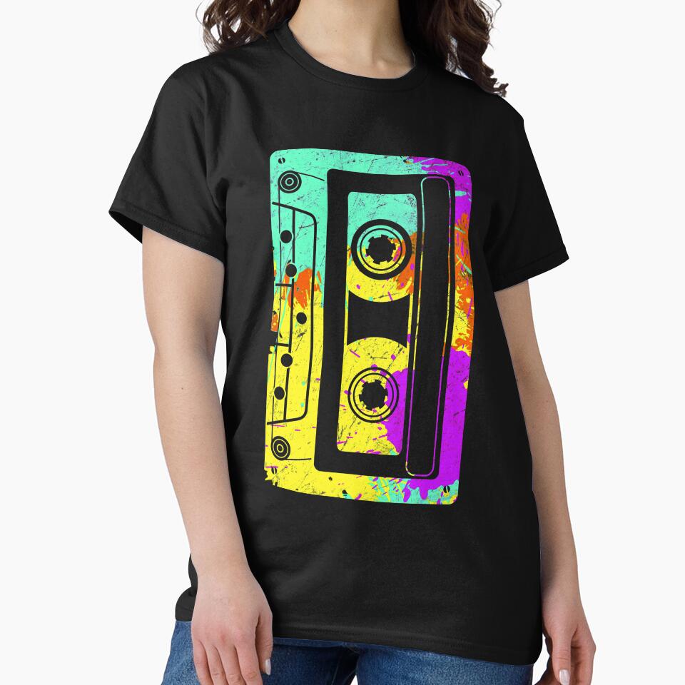 Vintage 80s and 90s Retro Music Cassette Tape by majuga