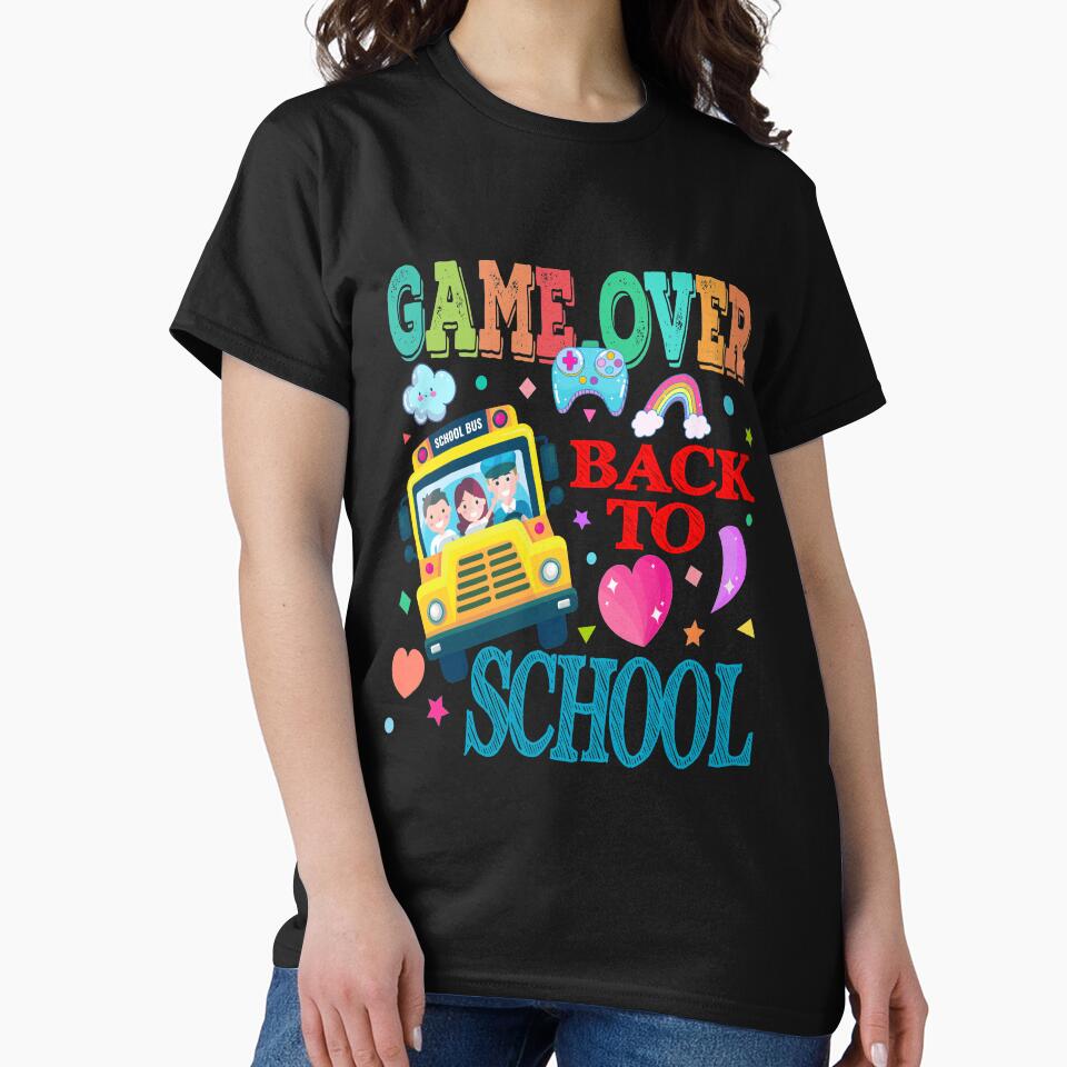 Game Over Back To School, Funny Design by MoSaid