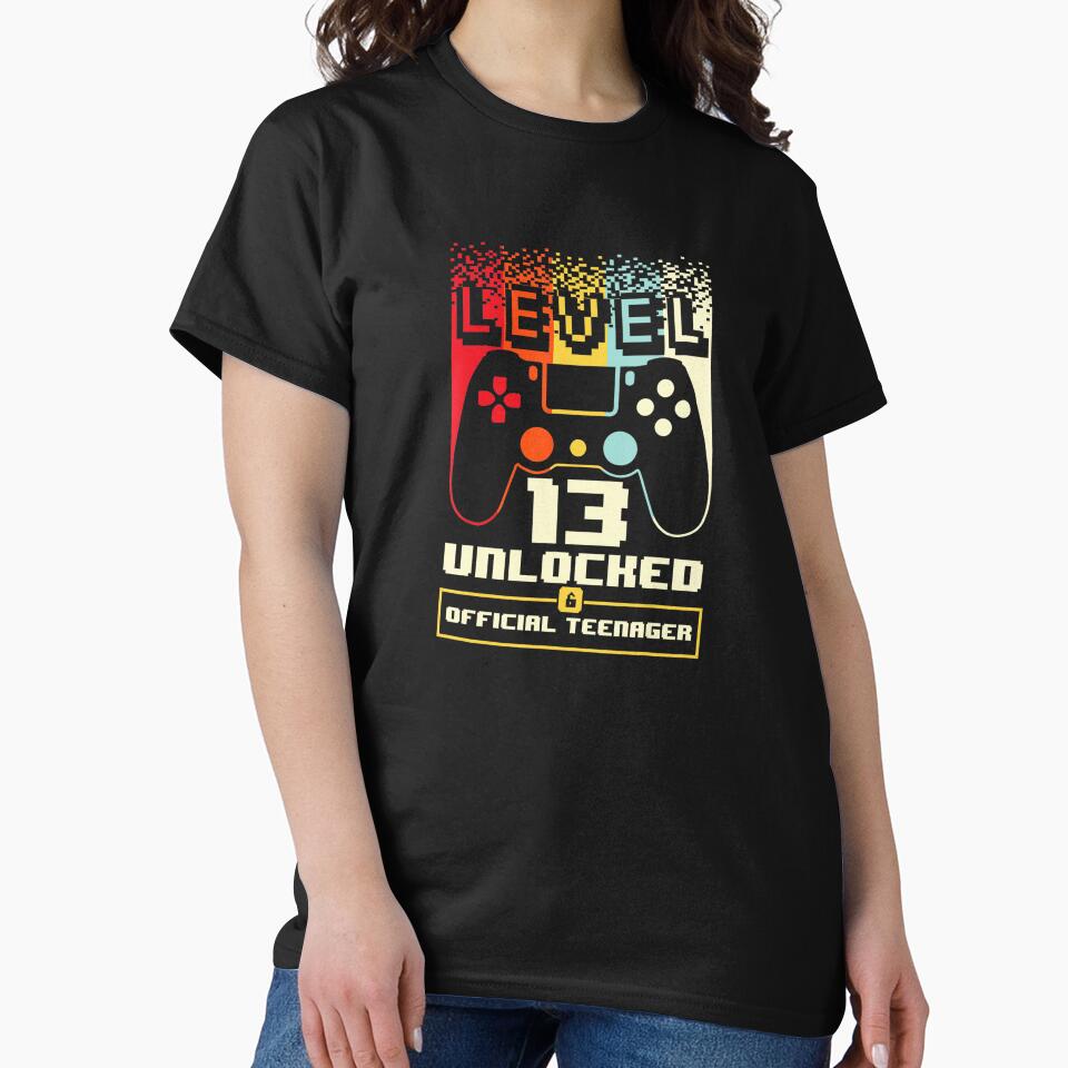 Level 13 Unlocked Official Teenager Gamer Birthday by FGTV2021