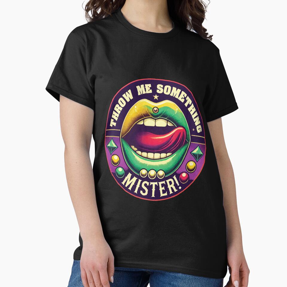 Mardi Gras Throw Me Something Mister Vibes by LuminOrb