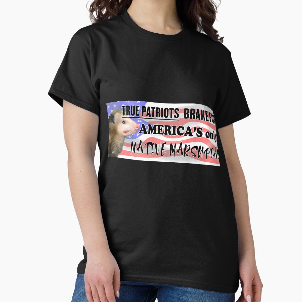 Funny Possum Bumper Sticker - I Brake For America'S Only Native Marsupial by Kaleighcormack