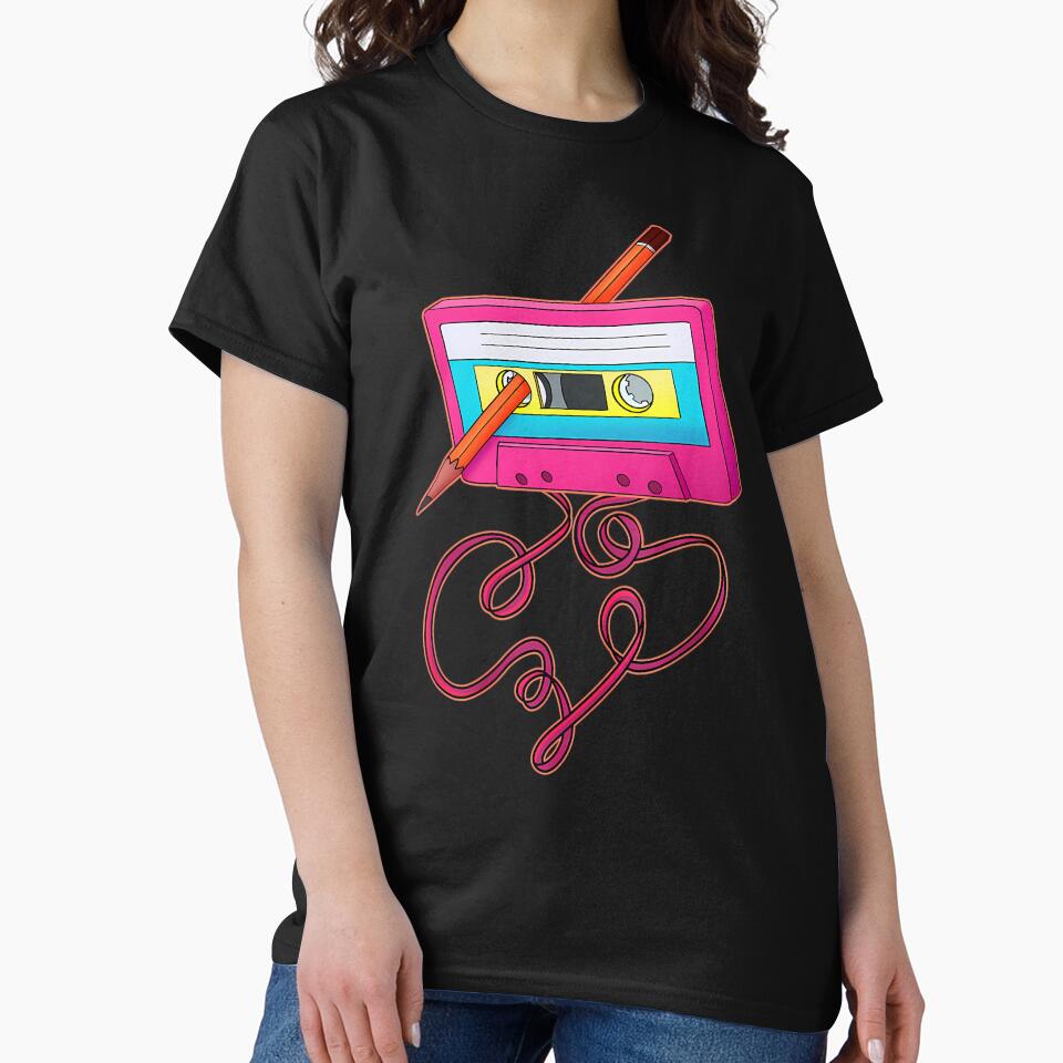 80s Cassette Tape Pencil 1980s Retro Vintage Music by tiyvsutsivq91