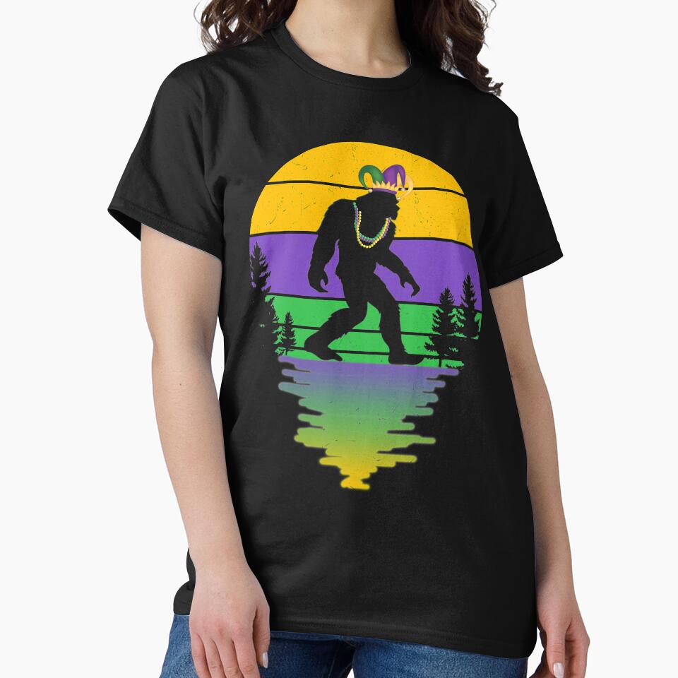 Vintage Bigfoot Lover Costume Happy Mardi Gras by LeighannIs