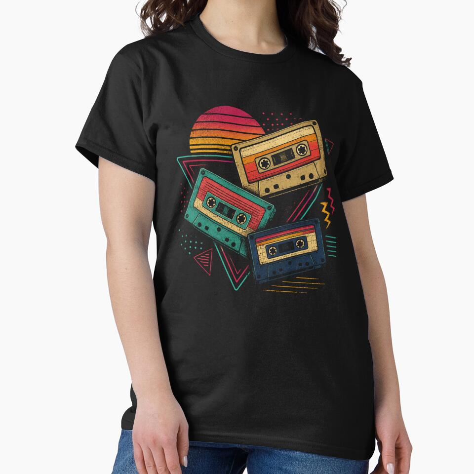 Retro Cassette Tapes Vintage 80s Music by Moizento