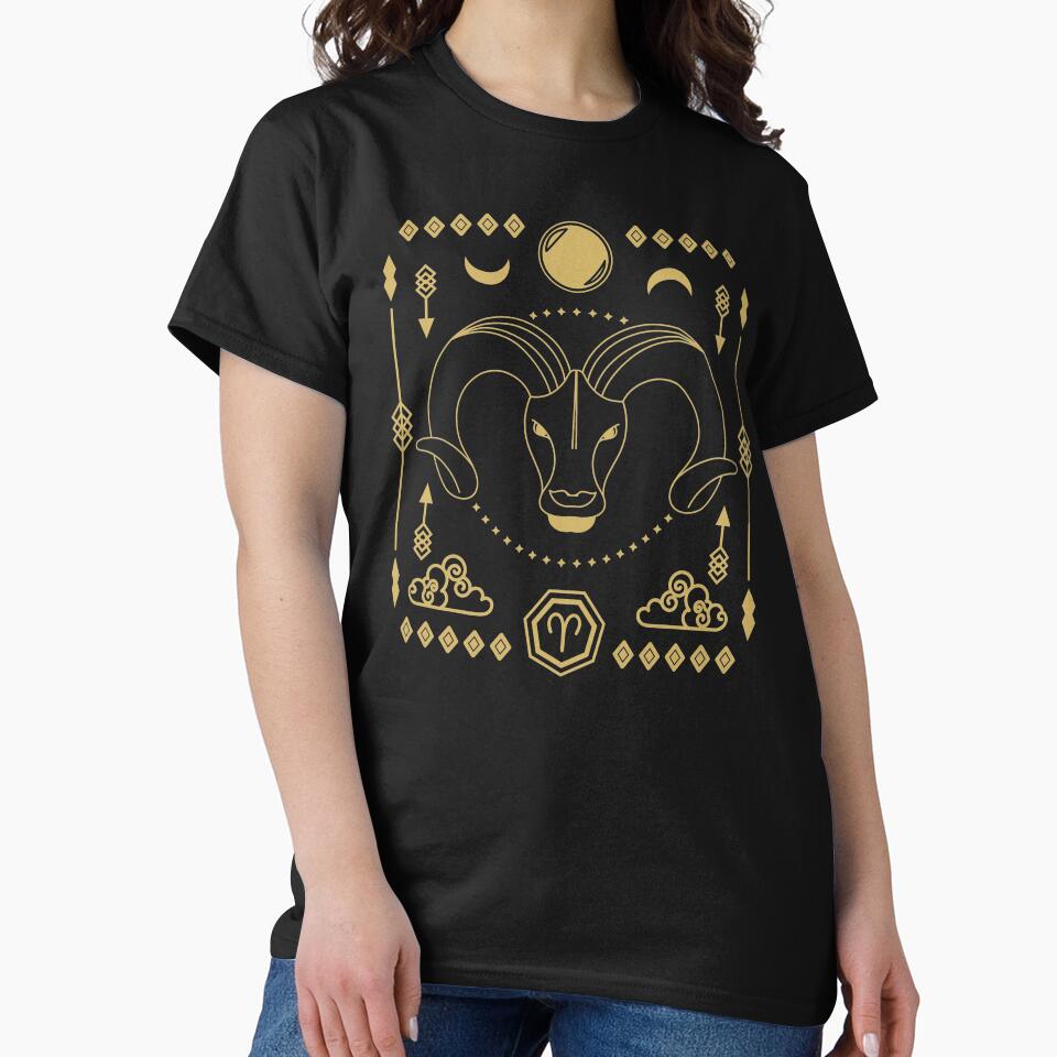 Aries Star Sign in Gold by CrystalCrush