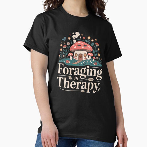 "Foraging is Therapy" — Cottagecore / Mushroom Aesthetic by DesignNadine